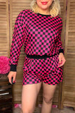 Southern Stitch Mom and me checkered 2pcs women's sets XCH17050