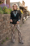 Southern Stitch Black mesh long sleeve sheer women top XCH17060