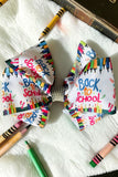 Chic double layer rehinestone 7.5" back to school boutique girls hairbow $10 for 12pc
