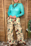 Western cowboy & rodeo wide leg women boutique pant Southern Stitch GJQ17183
