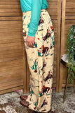 Western cowboy & rodeo wide leg women boutique pant Southern Stitch GJQ17183