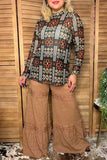 Western chic aztec mesh women boutique shirt Southern Stitch GJQ17229