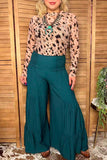 Western leopard sheer women boutique shirt Southern Stitch GJQ17291