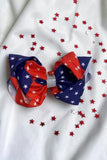 Chic double layer rehinestone 7.5" 4th of July boutique girls hairbow $10 for 12pc
