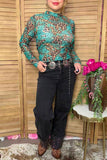 Western washed black wide leg rhinestone jeans women's boutique pant Southern Stitch S026