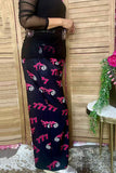 Western 777 & 8-balls print wide leg women's boutique pant Southern Stitch GJQ17195