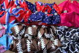 Chic double layer rehinestone 7.5" 4th of July boutique girls hairbow $10 for 12pc