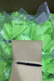 Chic double layer rehinestone 7.5" green boutique girls hairbow $10 for 12pc