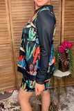 Western cactus & black long sleeve women's boutique set Southern Stitch GJQ17300