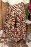 Western leopard & checkered ruffle women's boutique pant Southern Stitch XCH17389