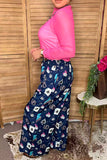 Western cowgirl lucky 8 card flame print women's boutique pant Southern Stitch XCH17171