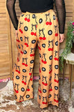 Trendy cherries & 8 balls wide leg women's boutique pant Southern Stitch GJQ17190