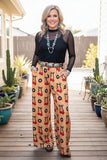 Trendy cherries & 8 balls wide leg women's boutique pant Southern Stitch GJQ17190