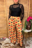 Trendy cherries & 8 balls wide leg women's boutique pant Southern Stitch GJQ17190