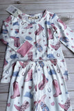 Western boots print top & pant 2pc girls boutique clothing set XCH04065 A1S7