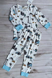 Western ranch & farm top and pant unisex kids boutique set XCH04067 A1S10