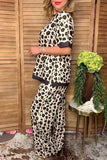 Western leopard wide leg women's boutique pant Southern Stitch GJQ17406