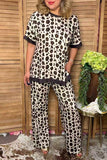 Western leopard wide leg women's boutique pant Southern Stitch GJQ17406