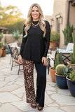 Trendy floral pattern black lace women's boutique top Southern Stitch GJQ17463(DS4)