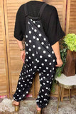 Western white polka dots one piece women's boutique jumpsuit XCH17454 BS8