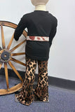 Western brown cow adjustable girls boutique belt DLH2426