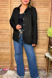 Western suede black fringe long sleeve women's boutique coat Southern Stitch XCH17156