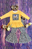 Western "HAPPY FALL YALL" halloween girls boutique outfit set XCH0010-23H 9S6