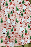 HoHoHo & Santa & Christmas tree print flare girls dress XCH0017-3H A9S5