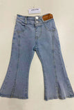 Chic western washed denim light blue girls boutique jeans 230147M A11S8