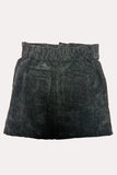 Chic Black corduroy girls skirt w/pockets and buttons 230148M