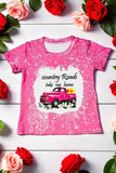 COUNTRY ROADS TAKE ME HOME Pink printed t-shirt DLH0923-06