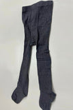 Dark grey knit tight girls legging socks & pink hat & scarf 3pcs sets 240619M