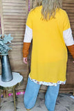 Western knitted waffle beige & leopard women's boutique cardigan BQ15572 BS10