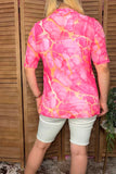 Luxury western pink sheer women boutique top Southern Stitch XCH17191 IS6