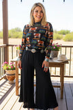 Western ranch sheer women boutique top Southern Stitch XCH17167 IS4