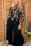 Western ranch sheer women boutique top Southern Stitch XCH17167 IS4