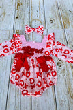 Loved embroidery XOXO long sleeve infant baby rompers 251251M