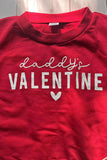 Red valentines sweatshirt top & pant 2pc baby girls sets 251252M