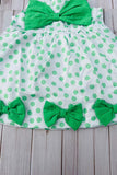 St. Patrick's day four-leaf clover infant baby girls dress 251259M