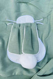 Green easter bunny long sleeve top & pant unisex 2pc outfit set 251266M