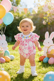 EGG START & bunny embroidery easter baby onesies 251270M  A13S4