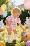 EGG START & bunny embroidery easter baby onesies 251270M  A13S4