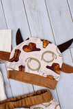 Howdy I'M New here romper & pant & hat 3pc baby sets 251289M A15S1