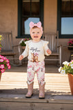 New cowgril IN TOWN & pant 3pc baby girls sets w/headband 251303M A12S3