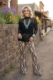 Western solid black sheer long sleeve women's boutique top Southern Stitch XCH17060