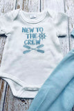 NEW TO THE CREW embroidery romper & pant & hat 3pc baby sets 2601010M