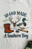 Western Southern boy top & camo shorts boy's boutique set 2601065M