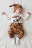 Western rodeo kid romper & pant & hat 3pc baby boutique sets 2601087M 15S2