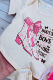 Western cowgirl romper & fringe bloomer baby boutique sets 2601090M 12S3