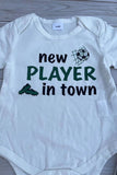 Western soccer romper & pant & hat 3pc baby boutique sets 2601094M 15S2